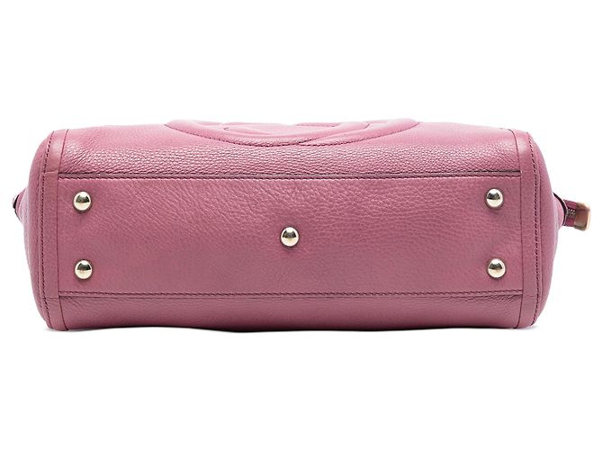 Kleine rosa Leder Soho Arbeits-Tote von Gucci Pink - Ansicht 3