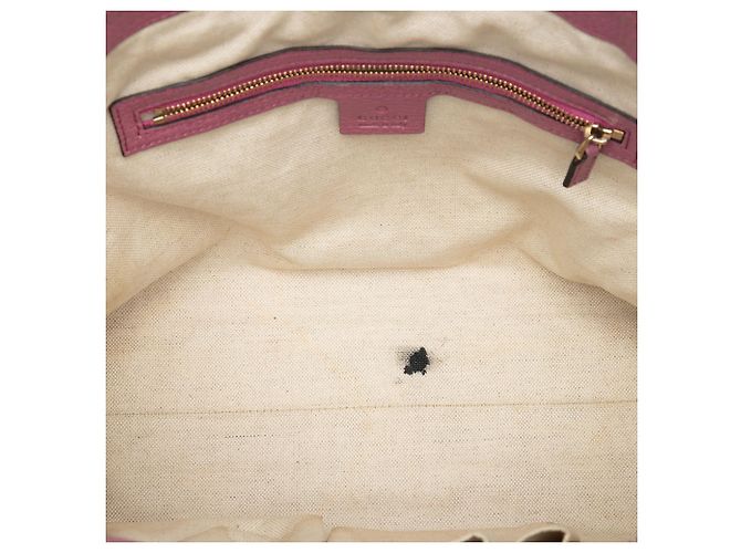 Kleine rosa Leder Soho Arbeits-Tote von Gucci Pink - Ansicht 4
