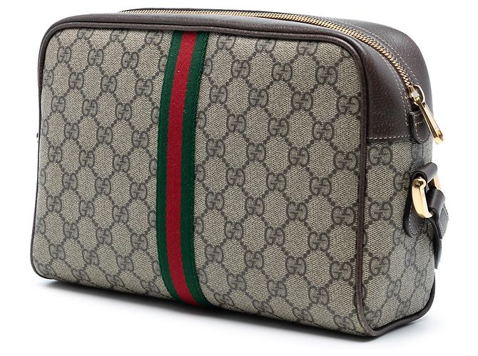 Gucci Beige GG Supreme Ophidia Crossbody - vista 2