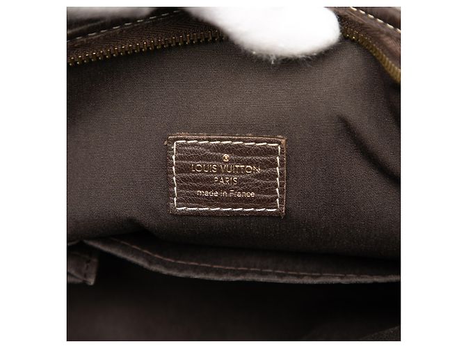 Borsa Angele Mini Lin Monogramma Marrone Louis Vuitton Marrone scuro - vista 5