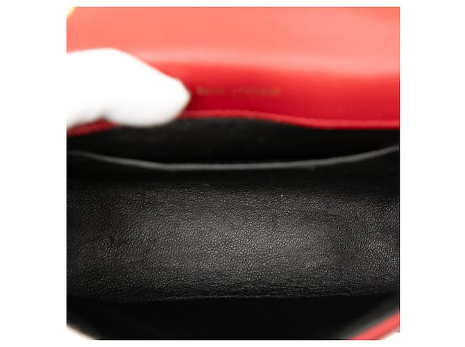 Borsa a catena Vicky Monogram in agnello rosso Saint Laurent - vista 4