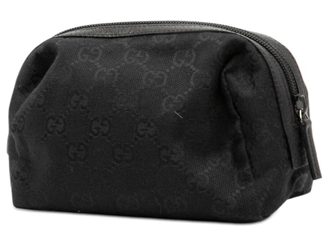 Pochette in tela GG nera Gucci Nero - vista 2