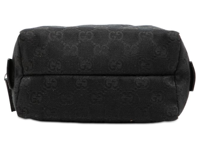 Pochette in tela GG nera Gucci Nero - vista 3