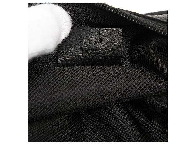 Pochette in tela GG nera Gucci Nero - vista 6