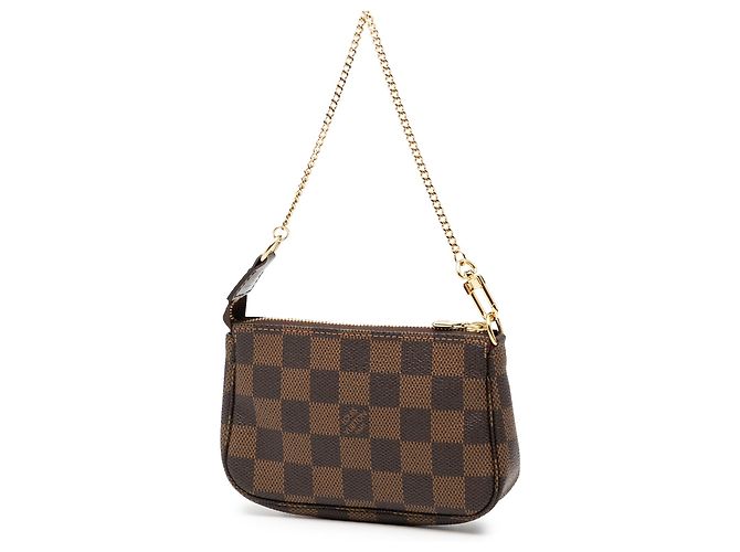 Mini Pochette Accessoires Damier Ebene Marrone Louis Vuitton - vista 2