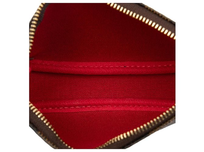 Mini Pochette Accessoires Damier Ebene Marrone Louis Vuitton - vista 4