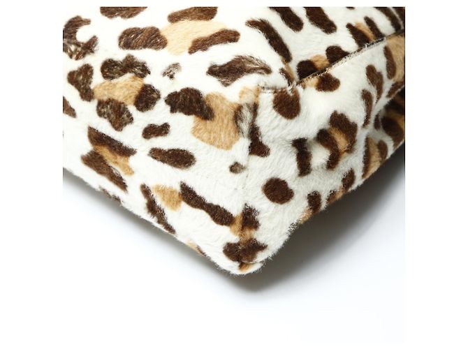 Bolso de cadena de cuero marrón con coleta y estampado de leopardo de Prada Castaño - vista 6