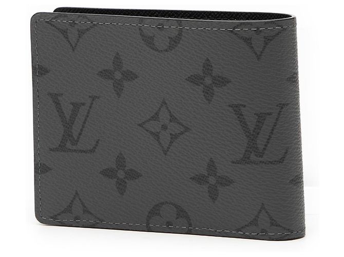Portafoglio Bifold Slender Monogram Eclipse Reverse di Louis Vuitton Marrone Nero - vista 2