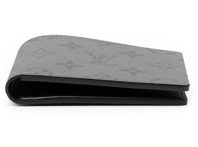 Portafoglio Bifold Slender Monogram Eclipse Reverse di Louis Vuitton Marrone Nero - vista 3