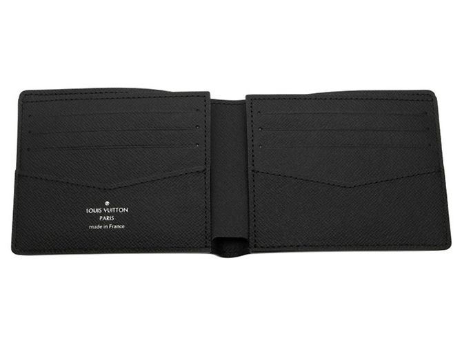 Portafoglio Bifold Slender Monogram Eclipse Reverse di Louis Vuitton Marrone Nero - vista 4