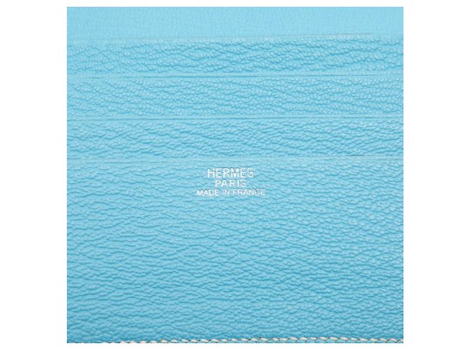 Billetera Bifold Evelyne de Hermès Azul Azul claro - vista 5