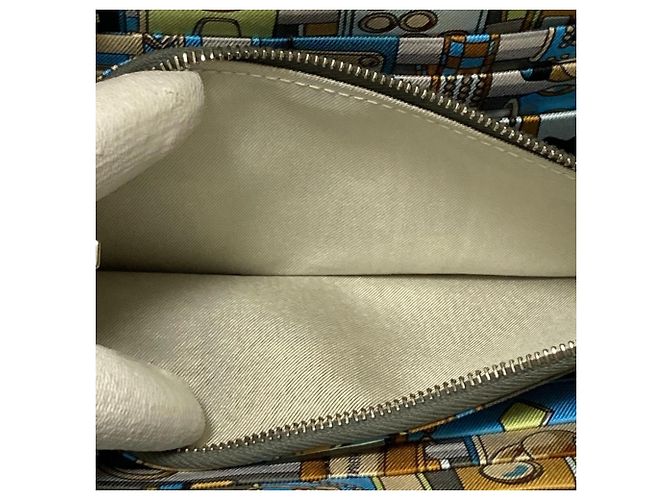 Cartera larga de cuero Epsom Azap con seda Hermès Amarillo - vista 10