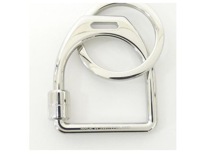 Ring Portachiavi Hermès Etrier 077215FJ Argento - vista 3