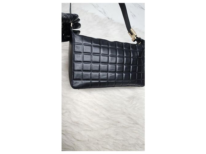 Timeless Borsa Chanel in pelle barra di cioccolato Nero - vista 10