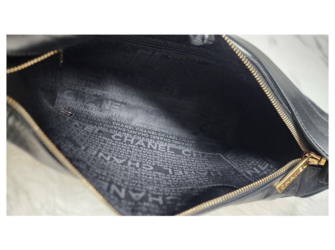 Timeless Borsa Chanel in pelle barra di cioccolato Nero - vista 13
