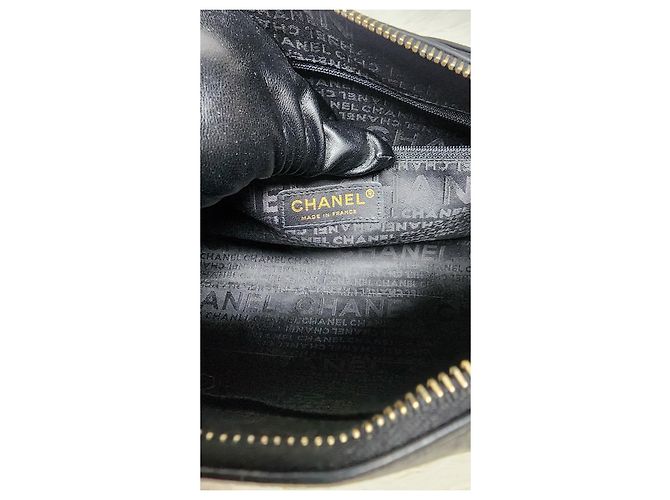 Timeless Borsa Chanel in pelle barra di cioccolato Nero - vista 14
