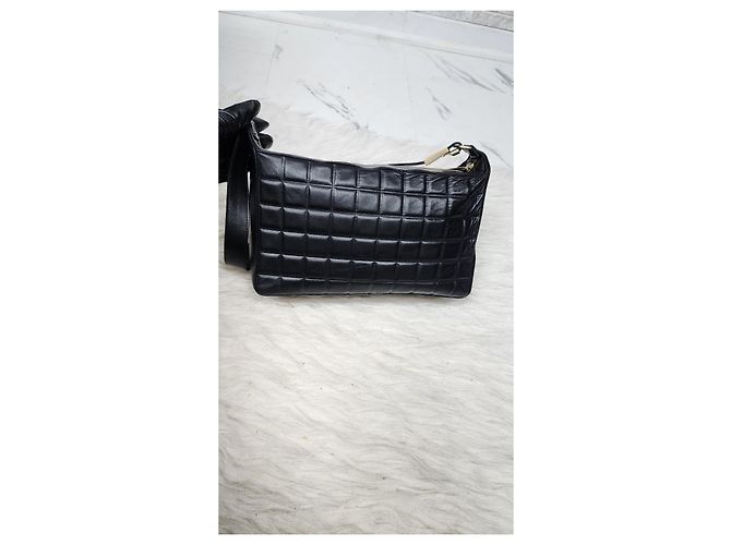 Timeless Borsa Chanel in pelle barra di cioccolato Nero - vista 6