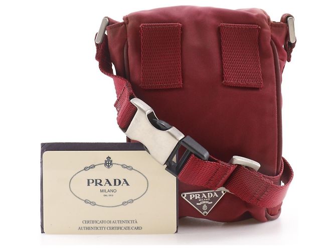 Marsupio a due vie Prada con tracolla Rosso - vista 18
