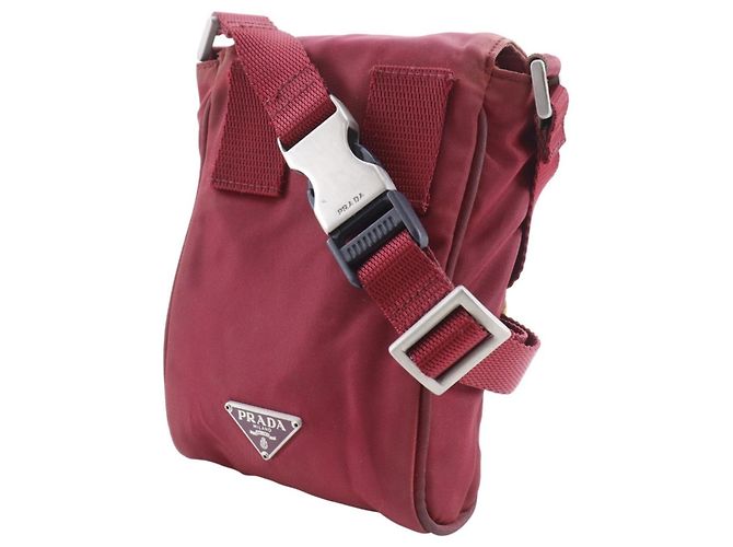 Marsupio a due vie Prada con tracolla Rosso - vista 2