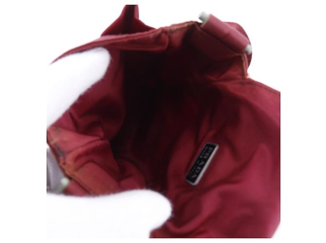 Marsupio a due vie Prada con tracolla Rosso - vista 5