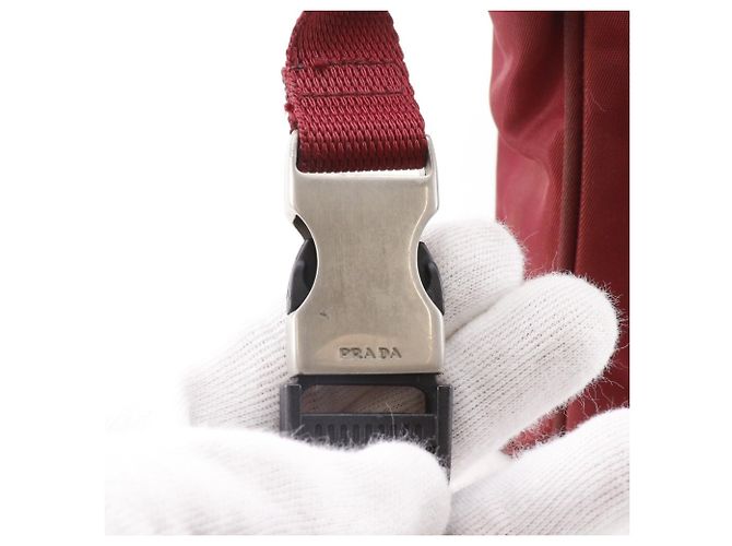 Marsupio a due vie Prada con tracolla Rosso - vista 8