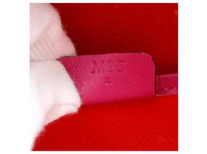 Céline Borsa a mano in pelle goffrata rosa Celine - vista 18