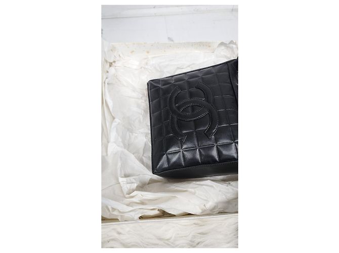 Borsa Chanel Chocolat bar molto rara Nero - vista 12