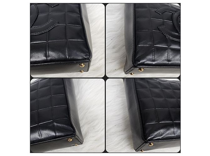 Borsa Chanel Chocolat bar molto rara Nero - vista 14