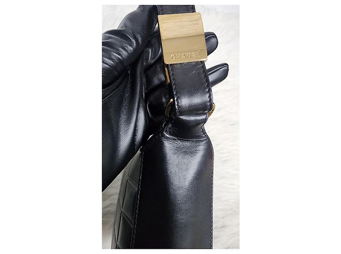 Borsa Chanel Chocolat bar molto rara Nero - vista 9