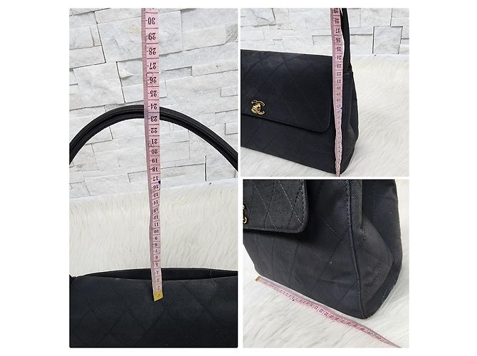Timeless Einzigartige Chanel Kelly Tasche gesteppte grau - Vintage Anthrazitgrau - Ansicht 15