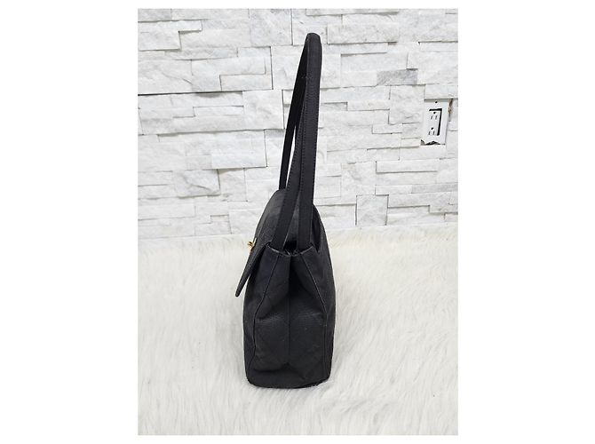 Timeless Einzigartige Chanel Kelly Tasche gesteppte grau - Vintage Anthrazitgrau - Ansicht 2