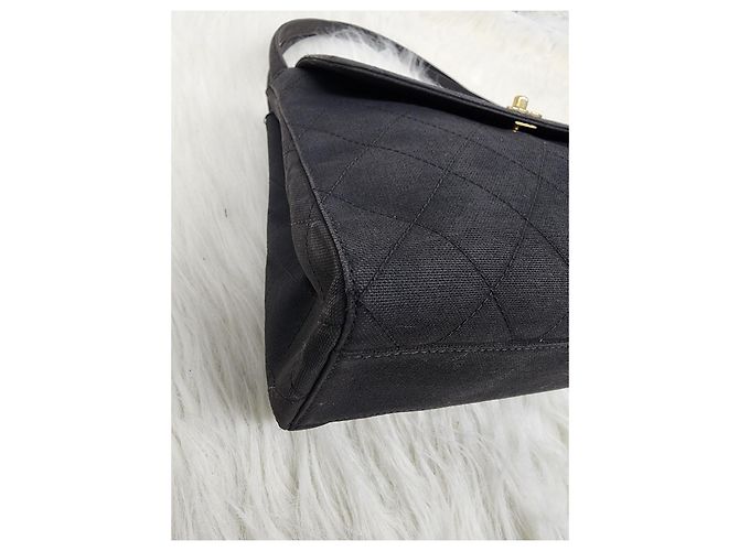 Timeless Einzigartige Chanel Kelly Tasche gesteppte grau - Vintage Anthrazitgrau - Ansicht 6