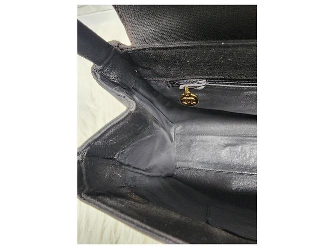 Timeless Einzigartige Chanel Kelly Tasche gesteppte grau - Vintage Anthrazitgrau - Ansicht 9