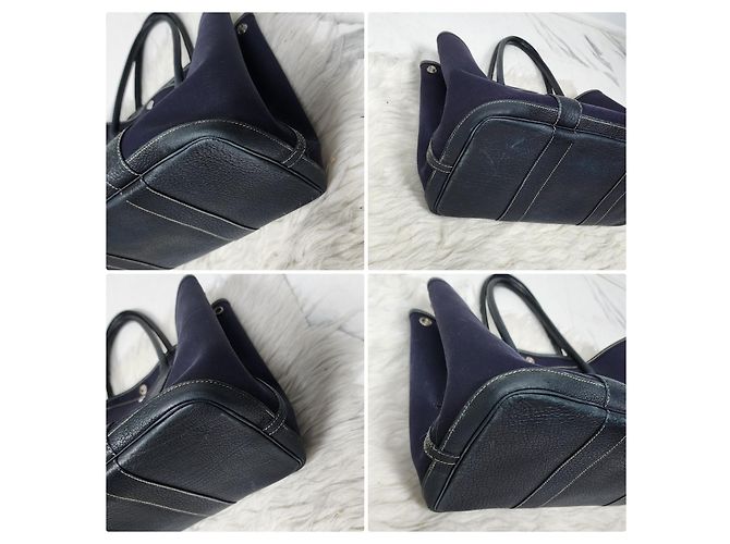 Borsa Tote in Pelle Garden Party di Hermès Blu navy - vista 15