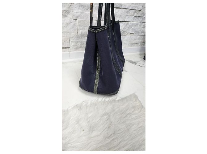 Borsa Tote in Pelle Garden Party di Hermès Blu navy - vista 2