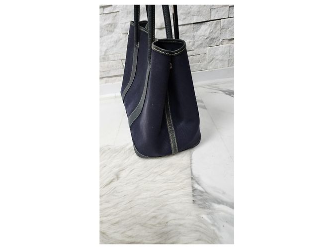 Borsa Tote in Pelle Garden Party di Hermès Blu navy - vista 4
