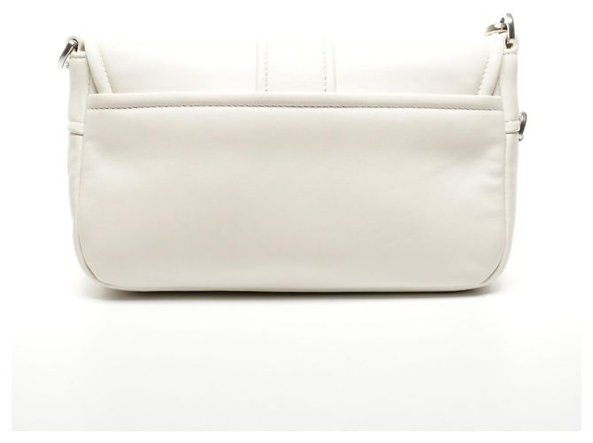 Borsa a Spalla in Pelle Nappa Prada Bianco - vista 2