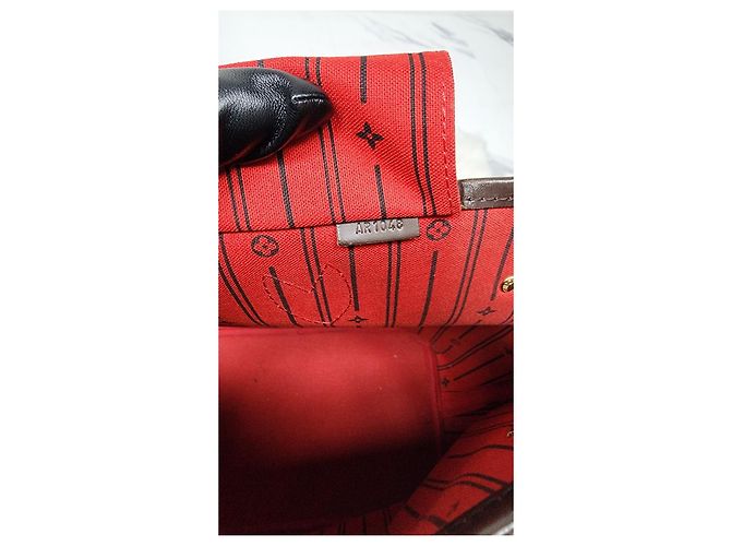 Borsa Louis Vuitton Neverfull Damier Ebene - vista 12