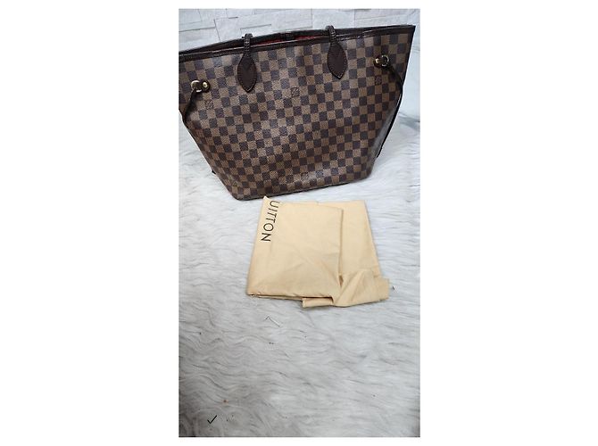 Borsa Louis Vuitton Neverfull Damier Ebene - vista 13