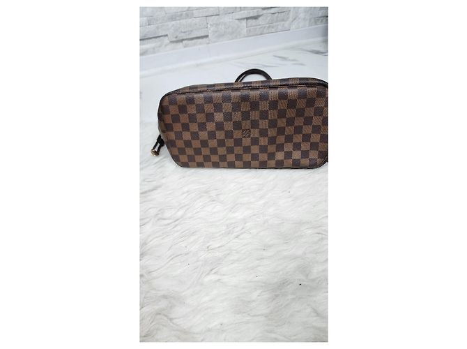 Borsa Louis Vuitton Neverfull Damier Ebene - vista 4