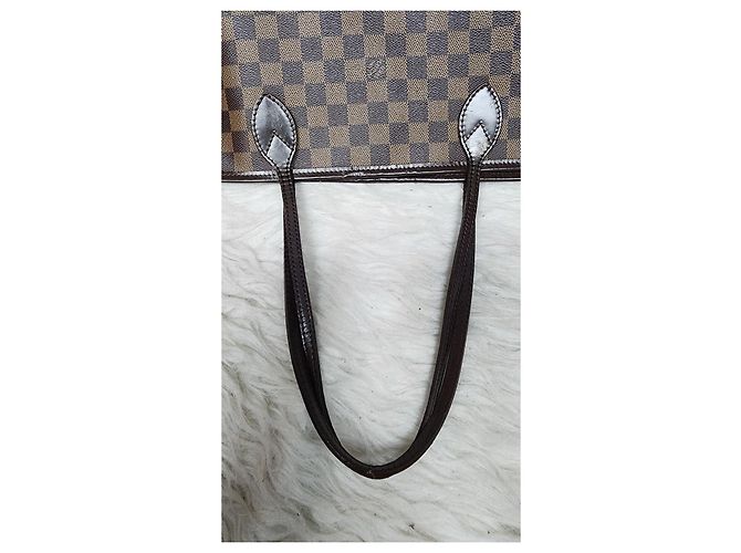 Borsa Louis Vuitton Neverfull Damier Ebene - vista 8