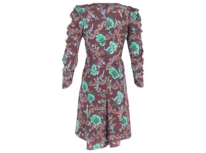 Vestido Midi Isabel Marant en Seda con Estampado Floral - vista 3