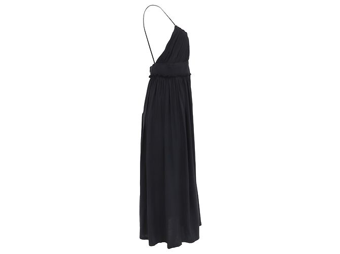 Vestido midi de algodón negro Freya con cortes acentuados de Ulla Johnson - vista 3