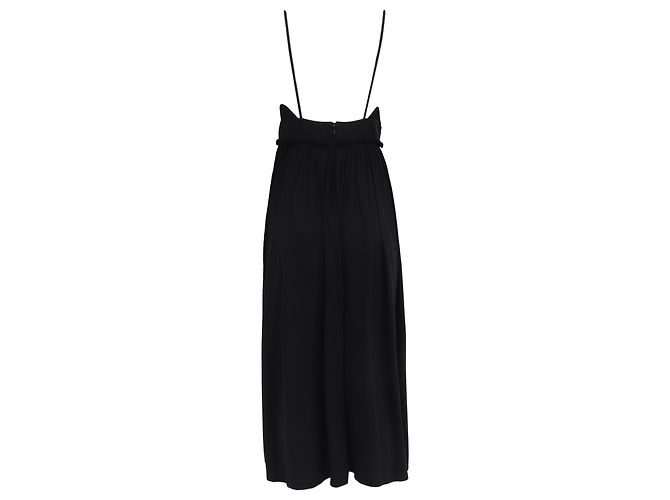Vestido midi de algodón negro Freya con cortes acentuados de Ulla Johnson - vista 4