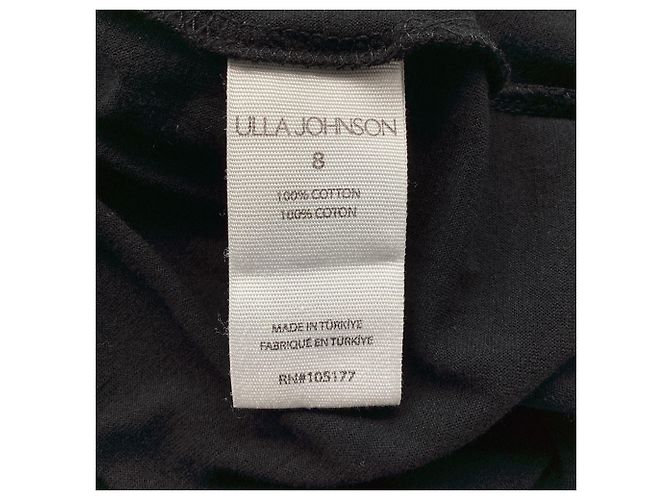 Vestido midi de algodón negro Freya con cortes acentuados de Ulla Johnson - vista 5