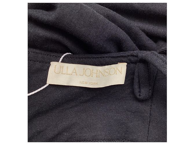 Vestido midi de algodón negro Freya con cortes acentuados de Ulla Johnson - vista 6