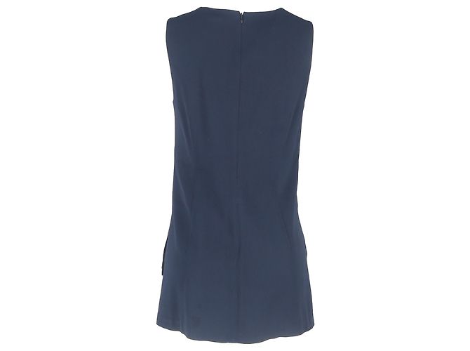 Blusa con spacco laterale Theory in poliestere blu - vista 3