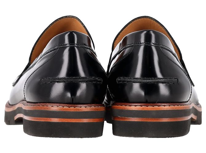 Manila Quasten-Loafers von Stuart Weitzman aus schwarzem Lackleder - Ansicht 5