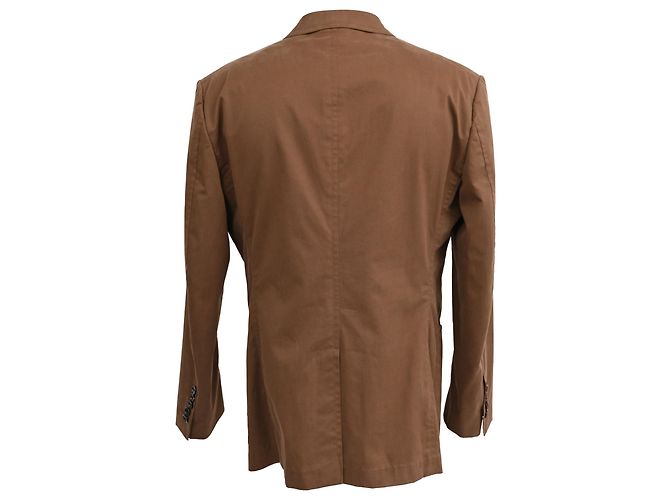 Giacca da abito Tom Ford in cotone marrone Rosso - vista 3