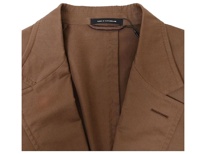 Giacca da abito Tom Ford in cotone marrone Rosso - vista 5